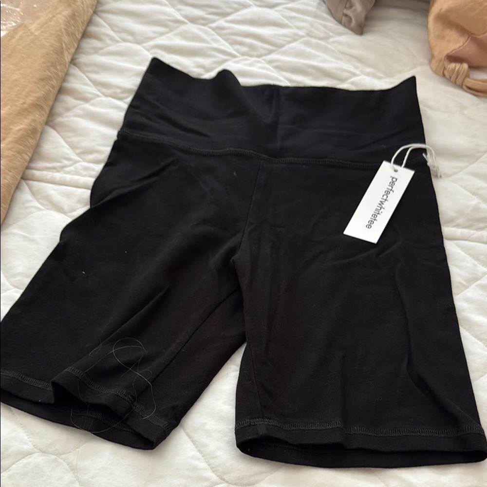 Perfect white tee Women's Black bike Shorts